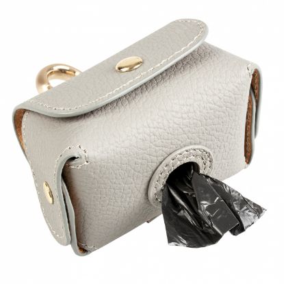 Duvoplus Hundekotbeutelspender Kunstleder - grau