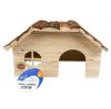 Duvoplus Kleintierhaus mit Rindendach - 21 x 13 x 12cm