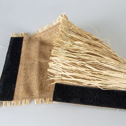 Duvoplus Nagertunnel aus Leinen/Gras - 38 x 19 x 16cm