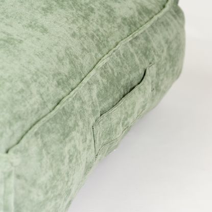 Duvoplus Kissen Velvet rechteckig - grün - 97x68x18,5cm