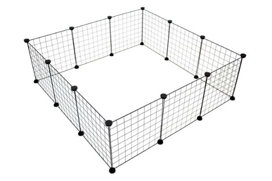 Duvoplus modulares Kleintiergehege - schwarz