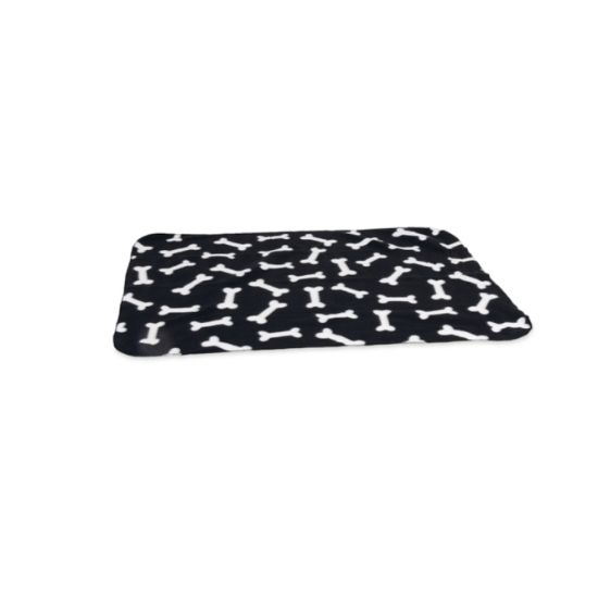 Karlie Flamingo Fleecedecke Milda - 100 x 70 cm - Schwarz
