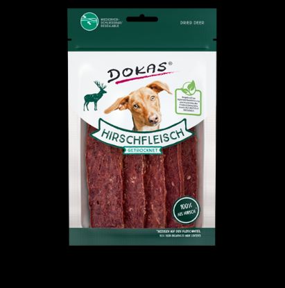 Dokas Dog Snack Hirschfleisch getrocknet 60g