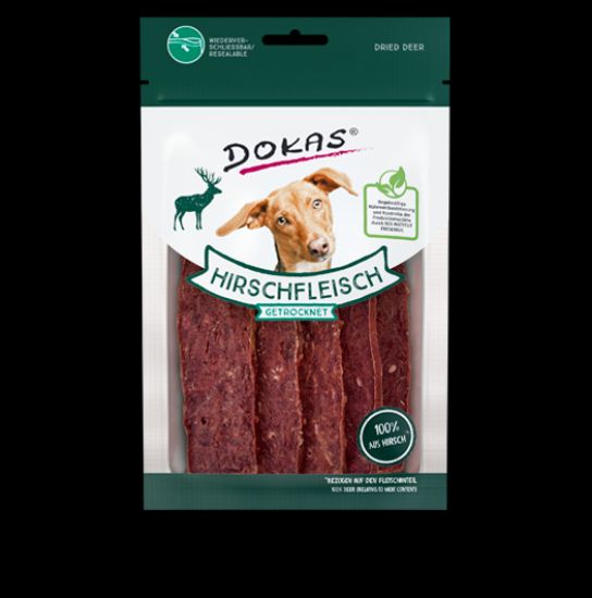 Dokas Dog Snack Hirschfleisch getrocknet 60g