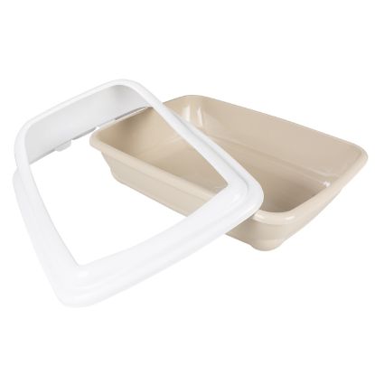 Duvoplus Katzentoilette Birba mit Rand - Mocaccino - S - 38 x 31 x 13cm