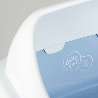 Duvoplus Katzentoilette Birba mit Rand - Azzuro - M - 46 x 35 x 20cm