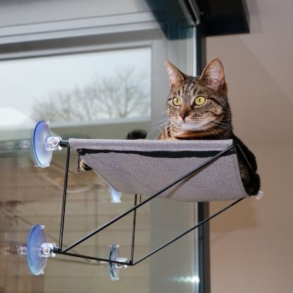 D&D Fenster-Hängematte Olivia - grau