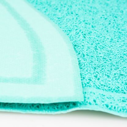 Duvoplus Toiletten-Vorleger halbrund - petrolblau