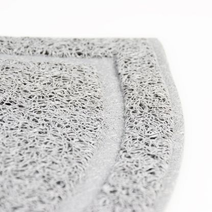 Duvoplus Toiletten-Vorleger halbrund - grau