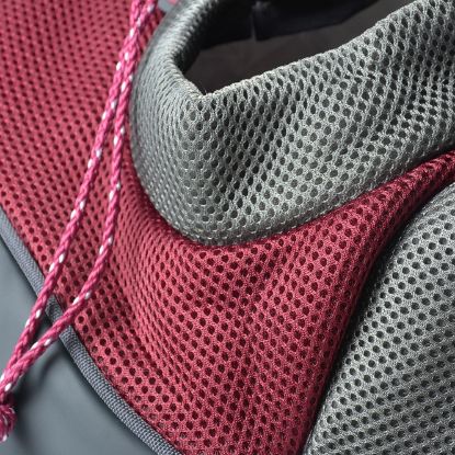 EBI Fronttasche Sarah Crazy Paws - Bordeaux - M - 34x19x47,5cm - max. 5kg