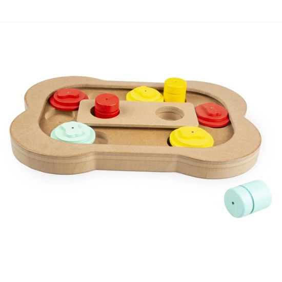 Duvoplus Intelligenzspiel Slide n Snack Puzzle Knochen